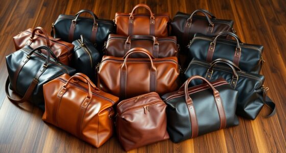 luxury leather travel bags