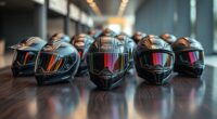 luxury motorcycle helmet selection