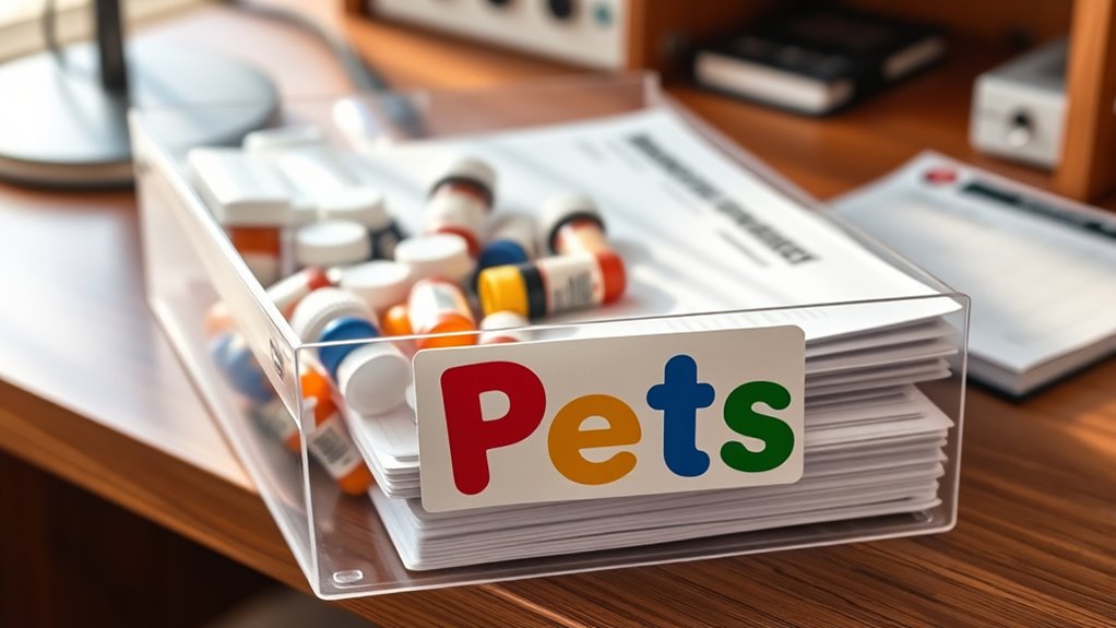 organize pet health records