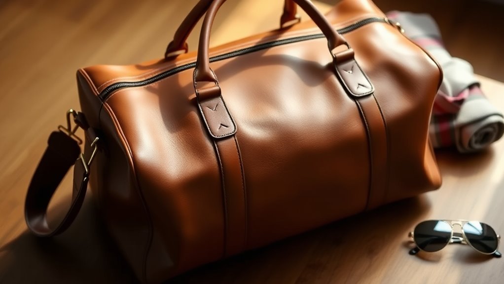 premium leather travel essentials