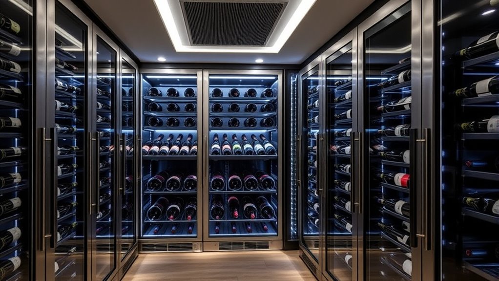 premium wine storage features