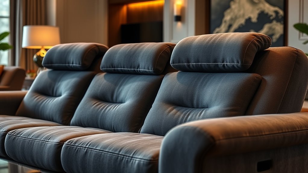 recliner headrest features
