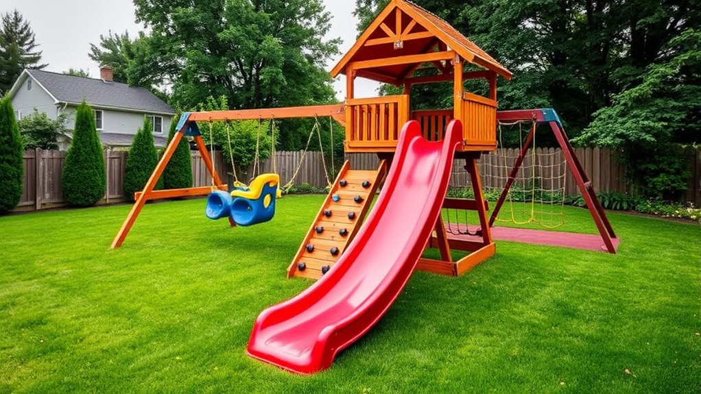 safe durable backyard playsets