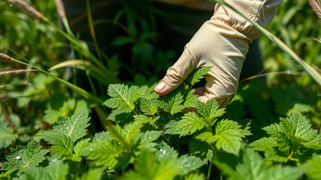 safe nettle harvesting techniques