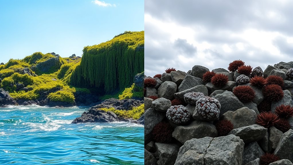 seasonal seaweed growth patterns
