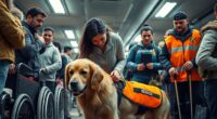 service animals evacuation rights