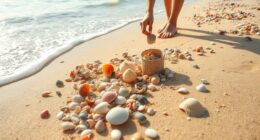 shell disposal and beach cleanup