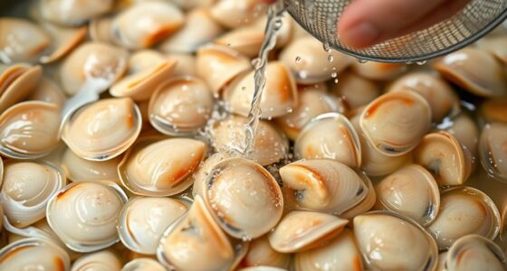 shellfish cleaning sand removal