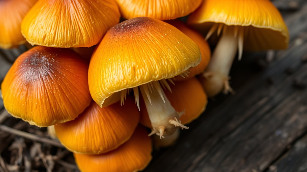 spiky edible forest mushroom