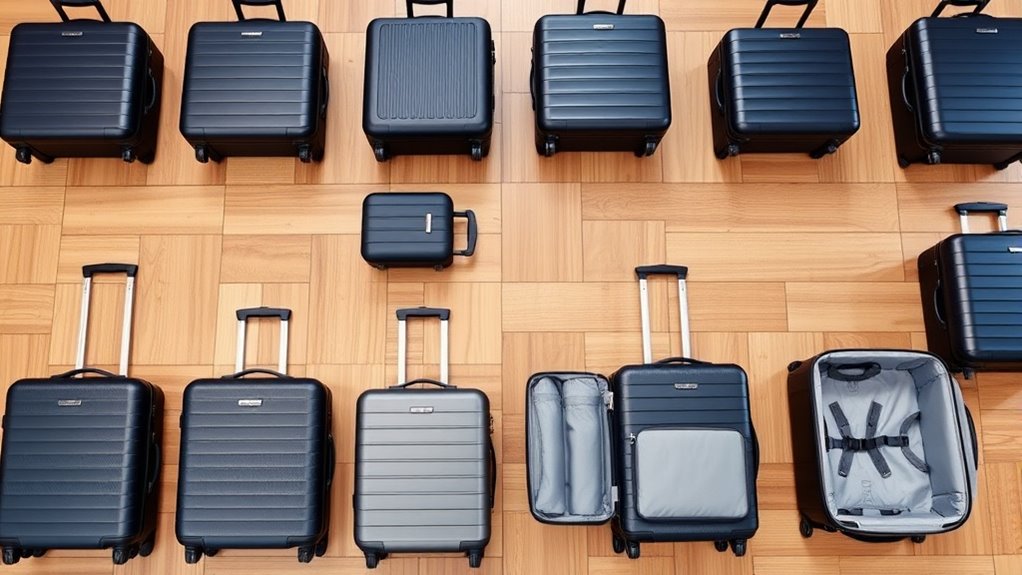 top premium expandable suitcase sets