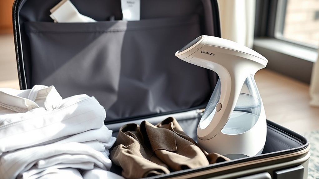 travel friendly steamer features
