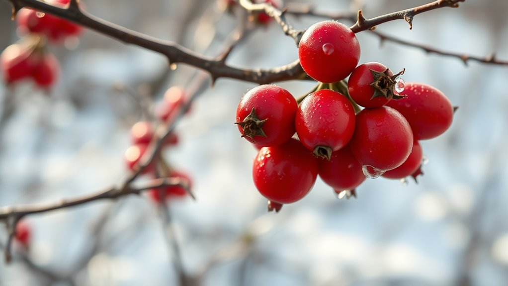 wild rose hip harvesting