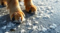 winter paw care hazards