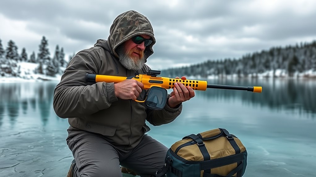 winter spearfishing gear preparation