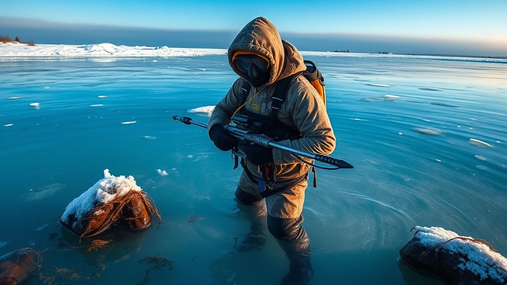 winter spearfishing safety essentials