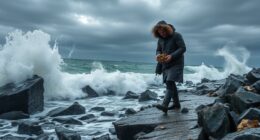 winter storm foraging