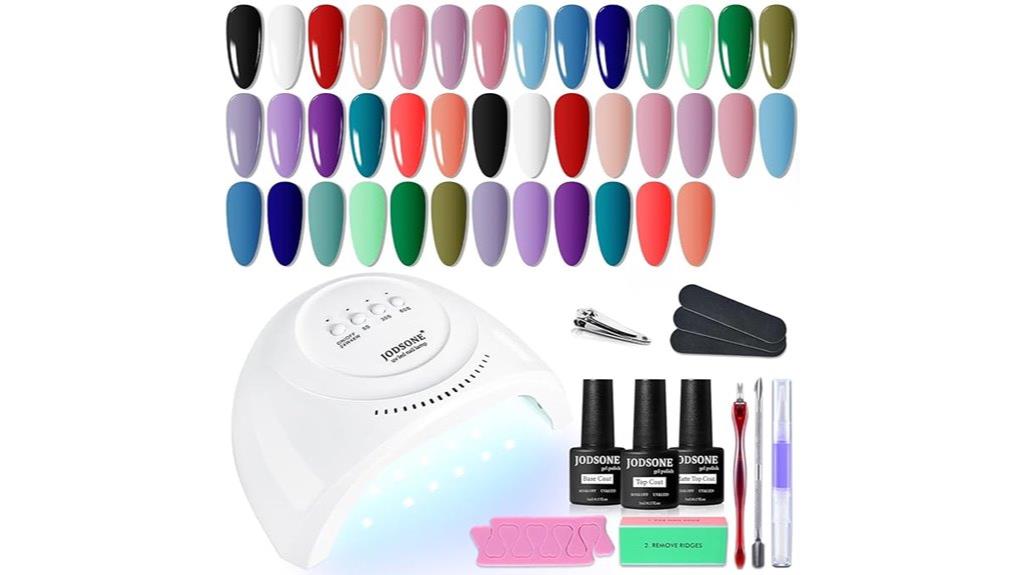 colorful gel nail set