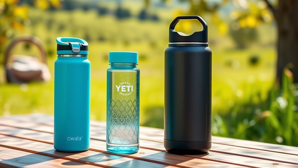 comparison of water bottles