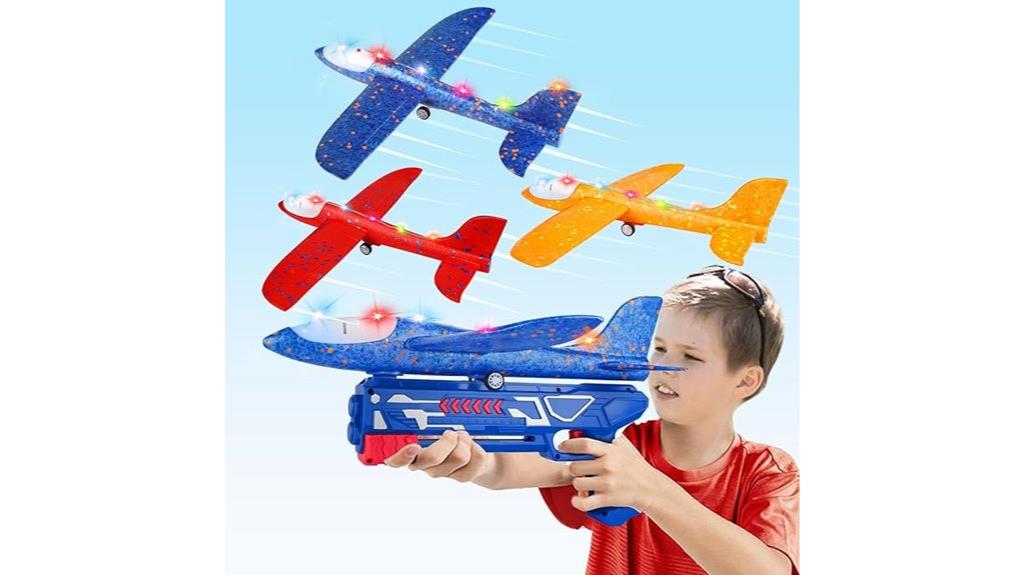 foam led airplane set