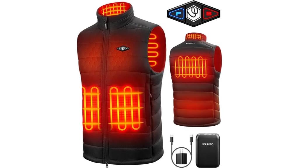 men s heated vest battery