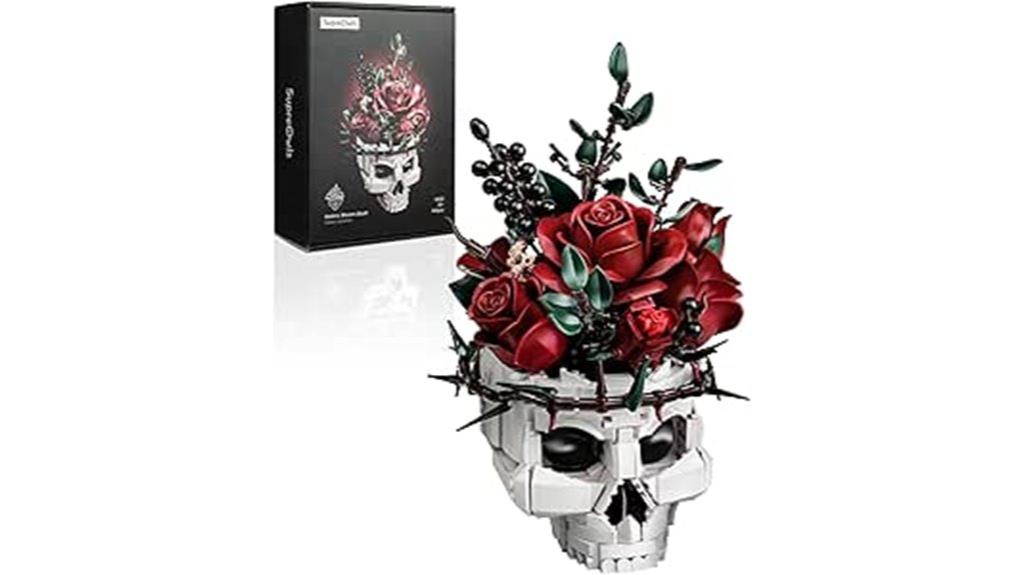 skull roses building set