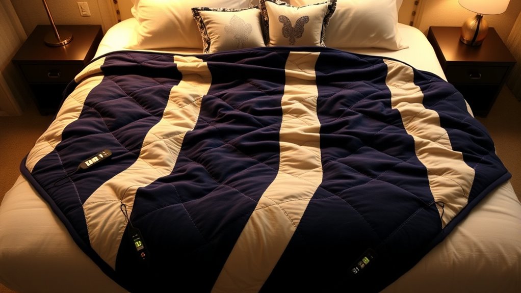 top dual control king blankets