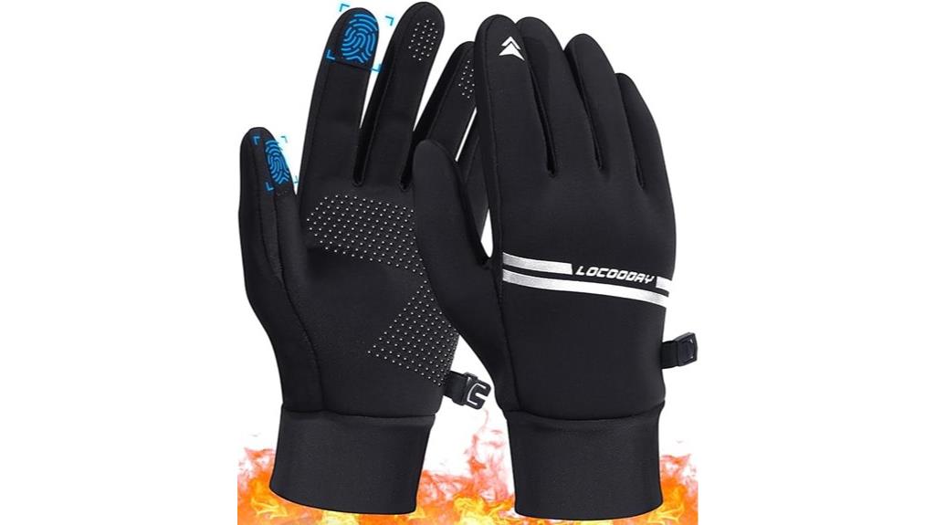 windproof touchscreen winter gloves