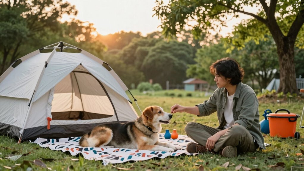 calming pet camping strategies