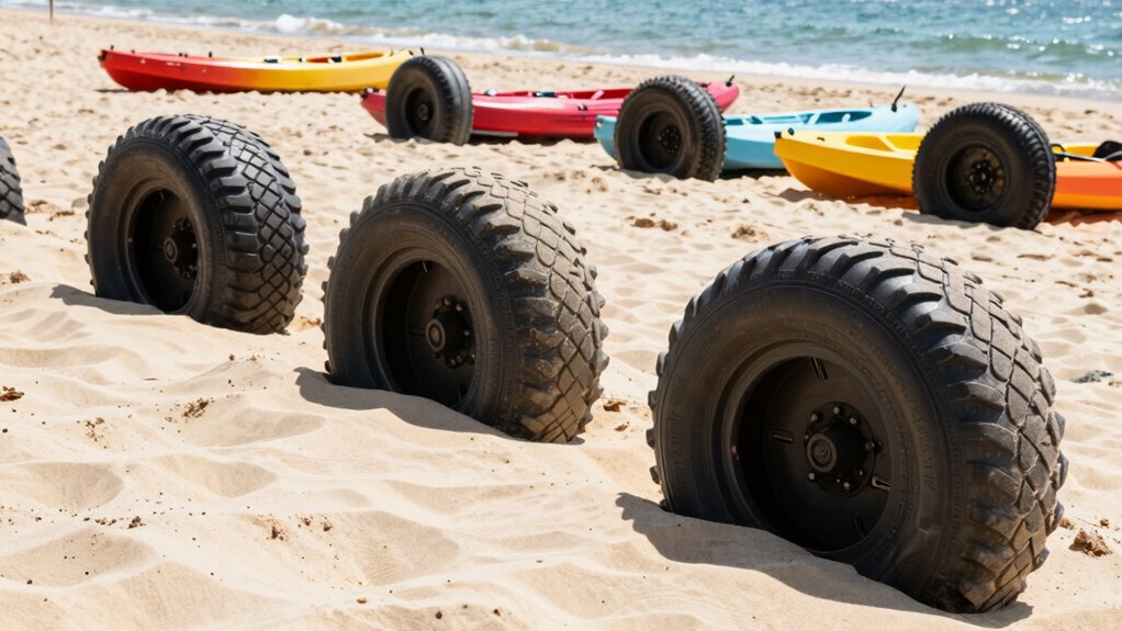 choose durable large wheeled kayak cart