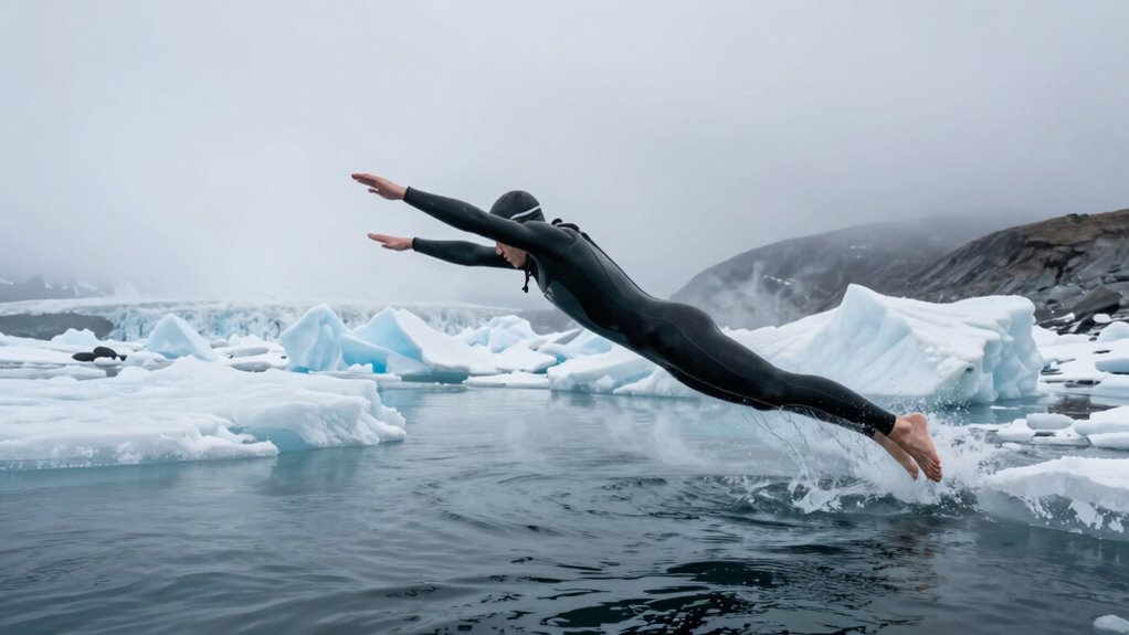 cold water affects even skilled swimmers