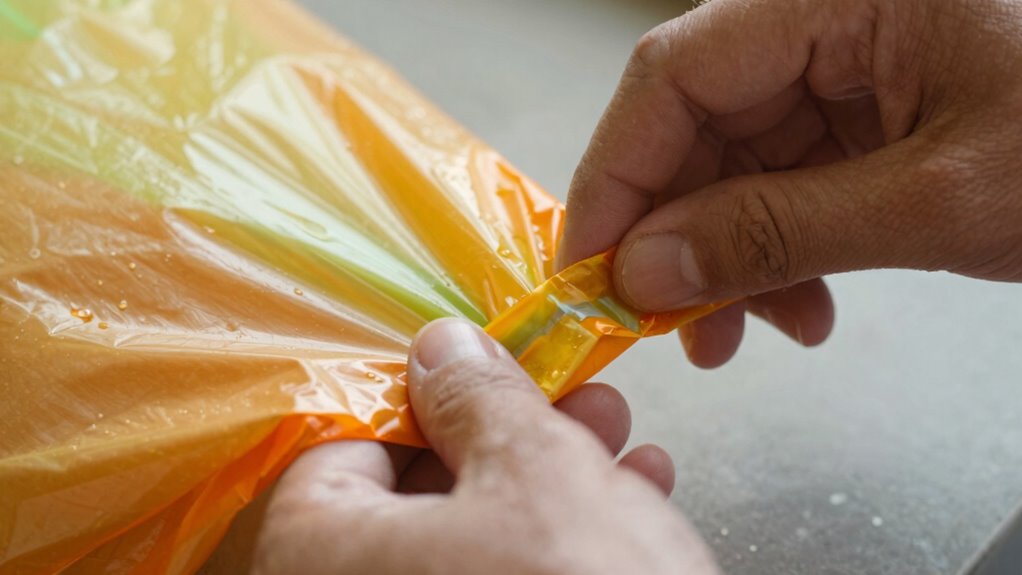 fold to prevent leaks