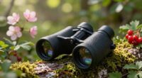 foraging with binoculars advantage