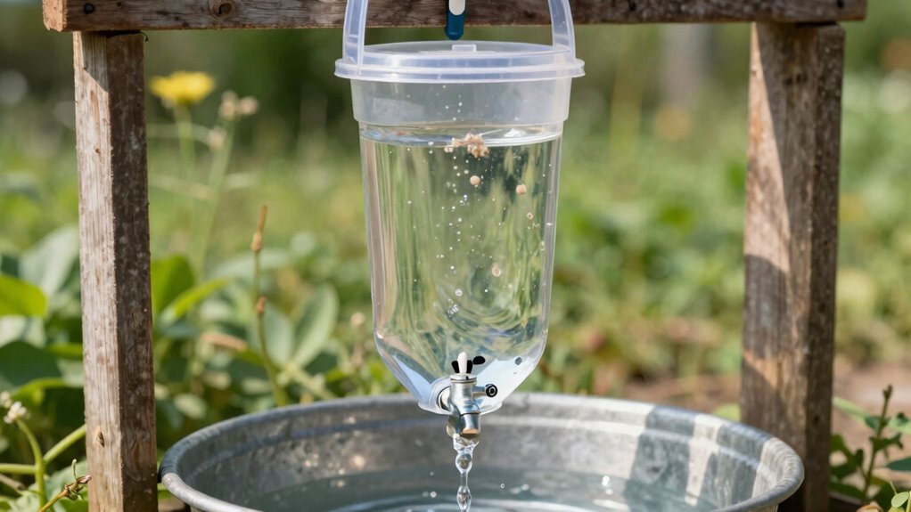 gravity fed water filtration system