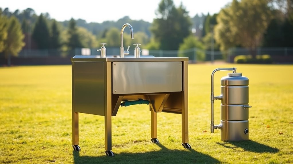 outdoor stainless steel sink considerations