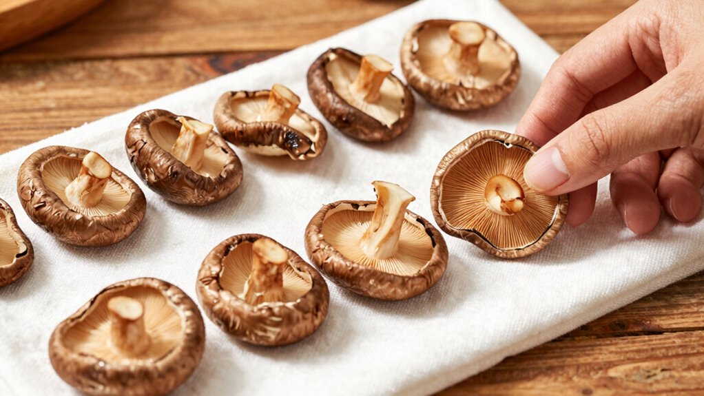 proper drying ensures mushroom preservation