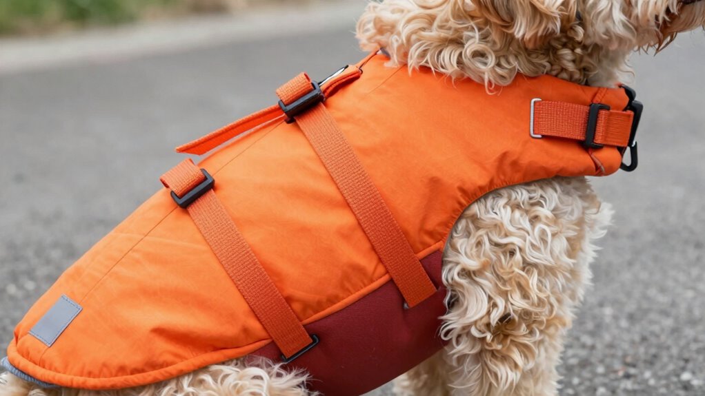 properly fitted dog life jacket