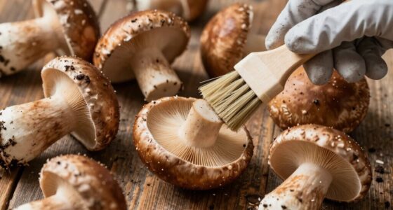 quickly clean mushrooms effectively