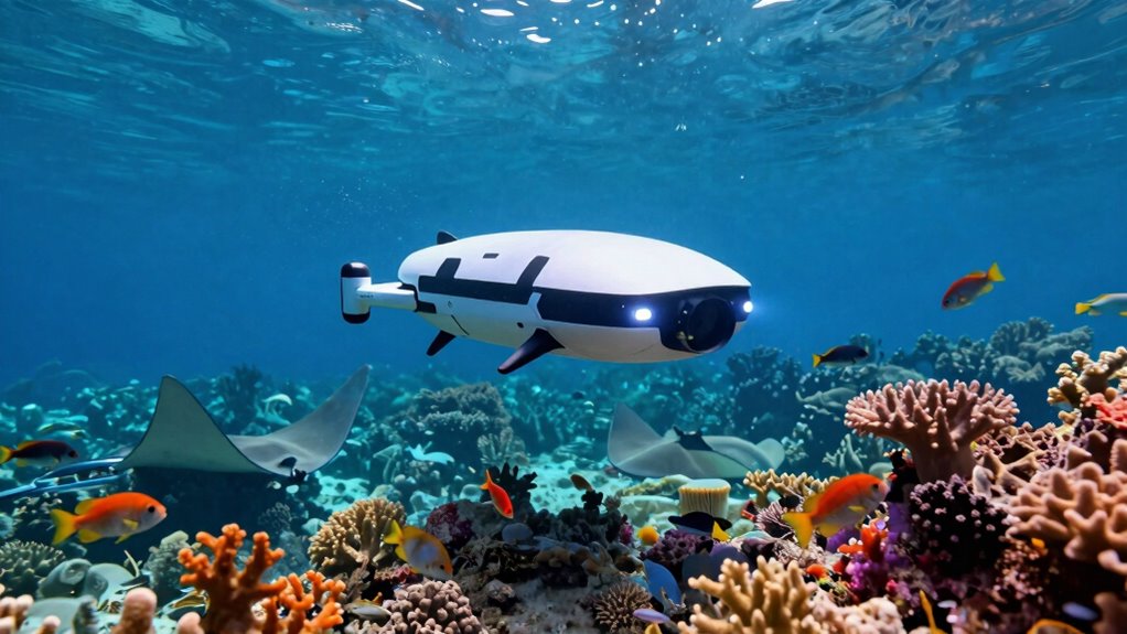reef exploration drone features