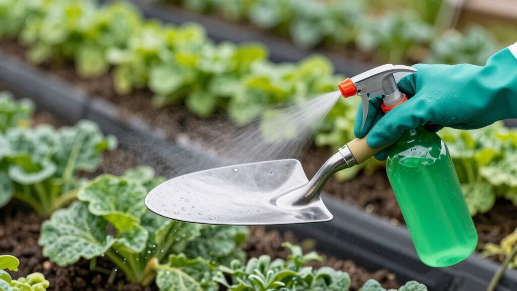 sanitize tools regularly to prevent disease