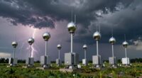 top lightning detecting weather stations