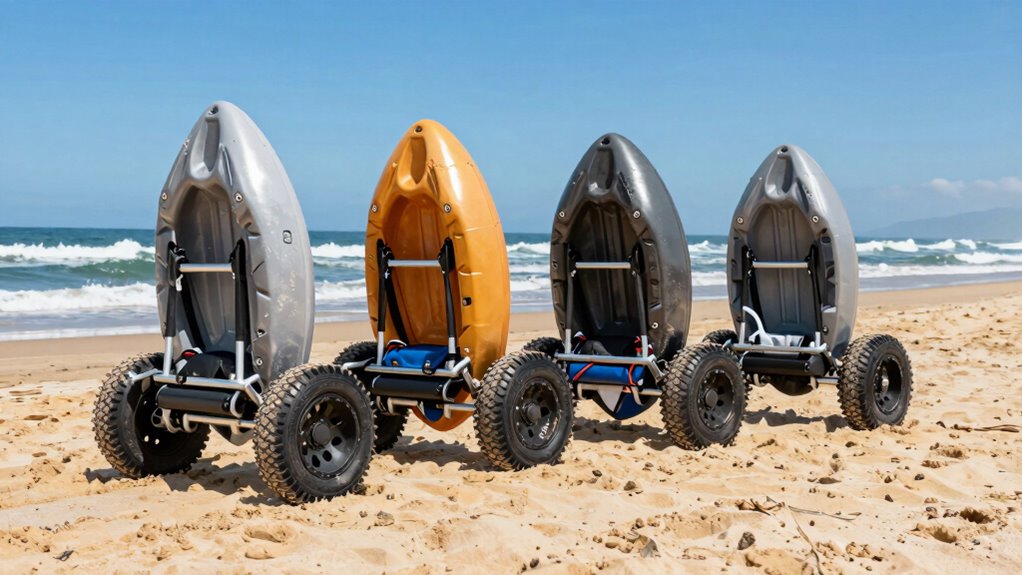 top sand ready kayak carts