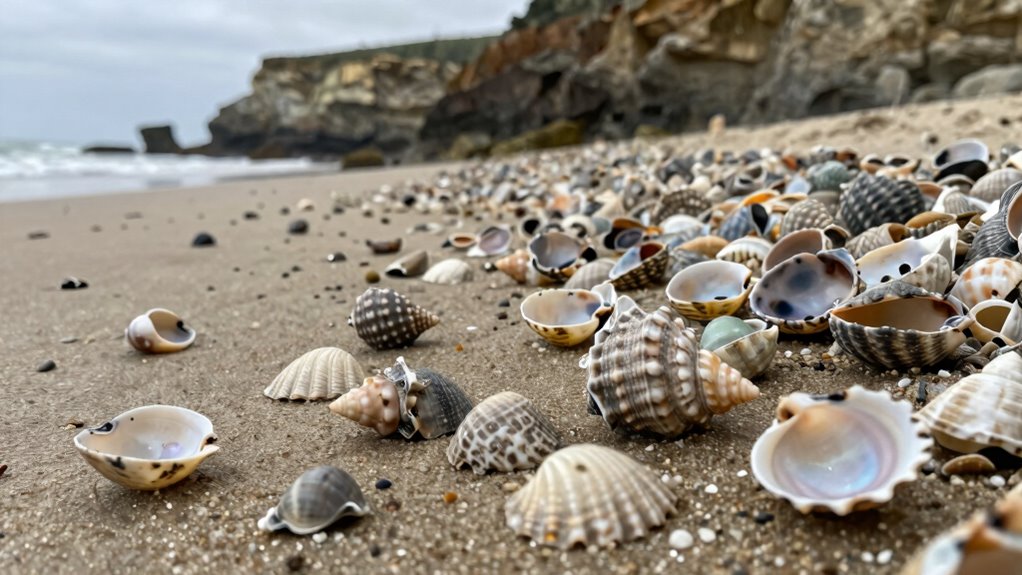 ancient shells indicate prime beaches