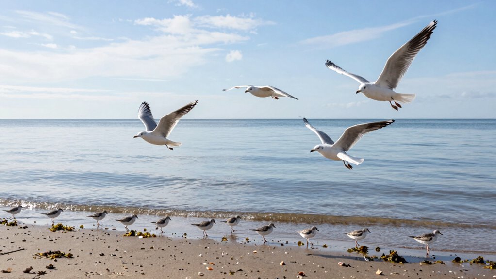 birds indicate food sources