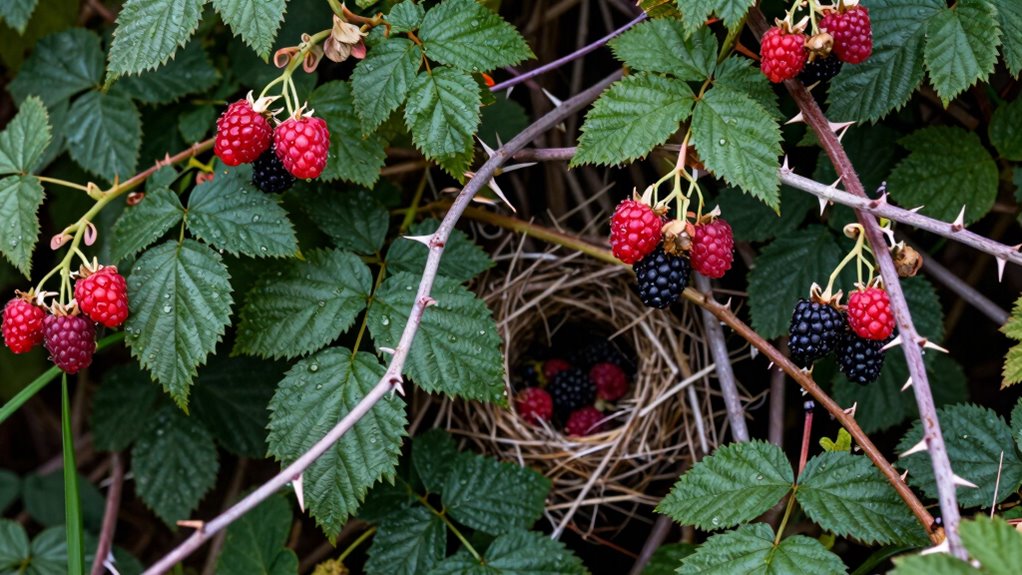 brambles provide food shelter