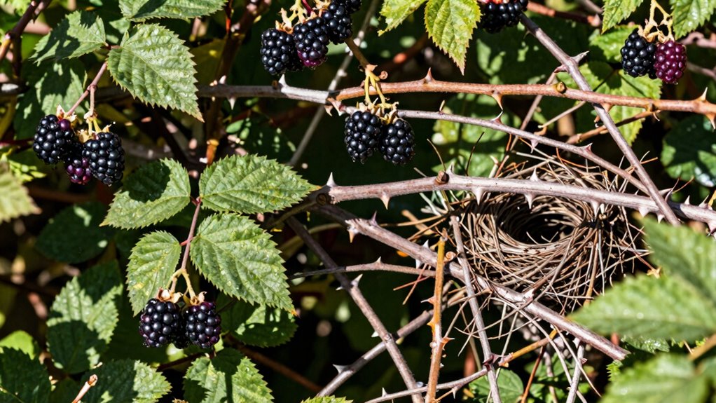 brambles support wildlife habitats