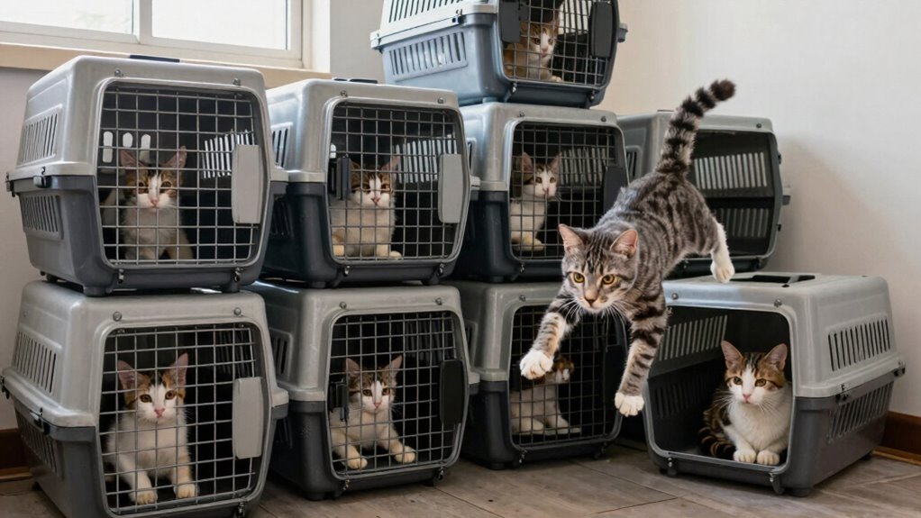 cat safety during evacuation