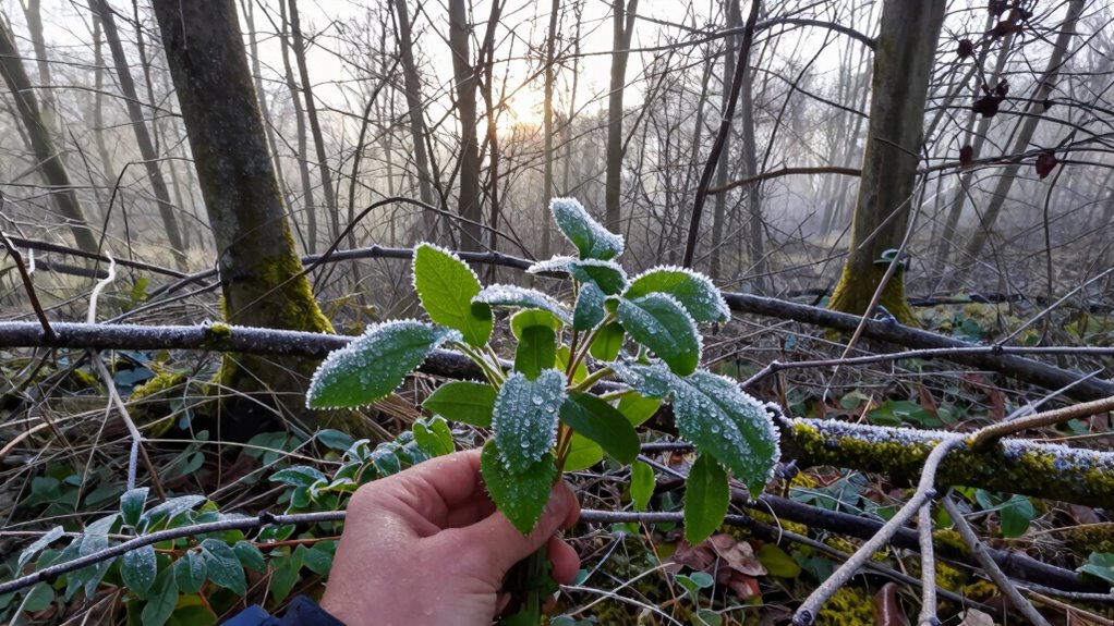 cold mornings enhance wild edibles