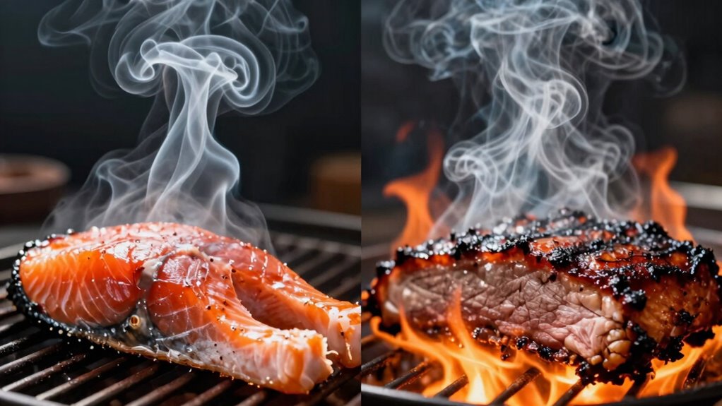 cold versus hot smoking