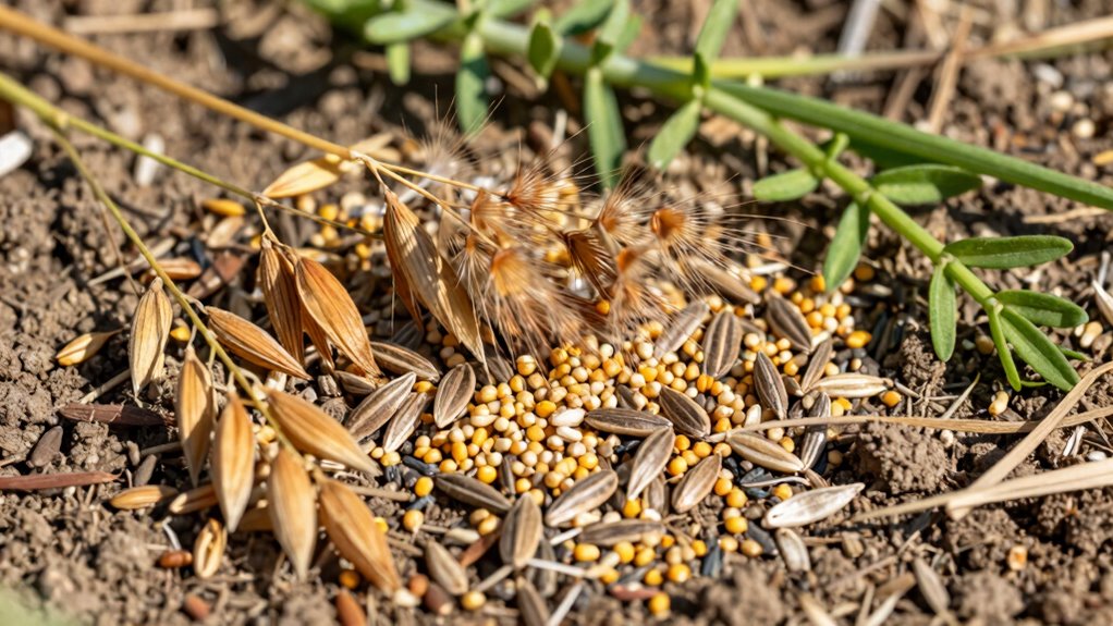foraging for wild grains