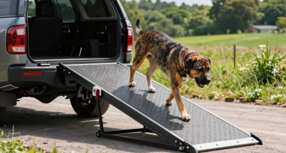 large dog truck ramp safety